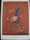 Купить книгу [автор не указан] - Ф. Толстой. Букет цветов, бабочка и птичка 1820: Открытка